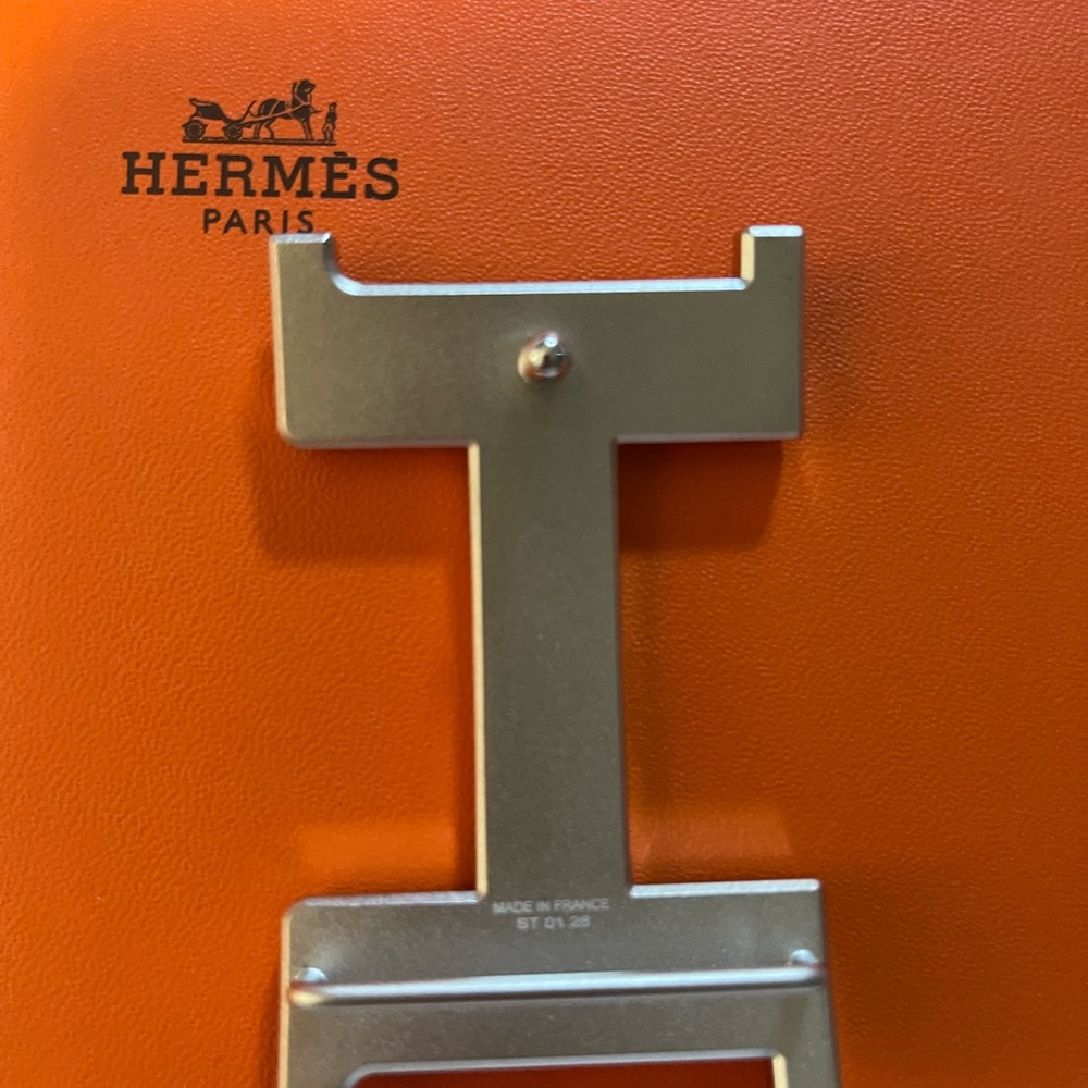 Hermès Orange Belt Bag with Iconic H Buckle